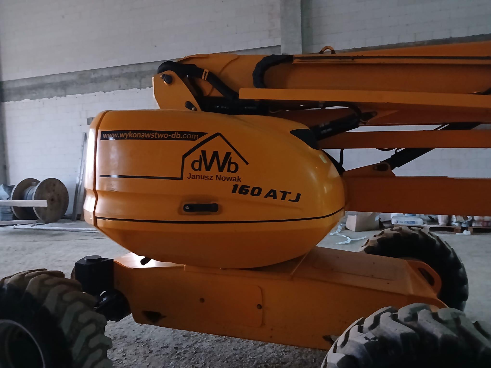 Podnośnik Manitou 160 ATJ – wynajem i zlecenia, DWB Janusz Nowak, generalne wykonawstwo